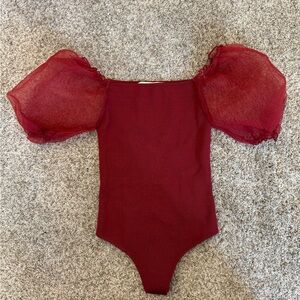 ASTR the Label Puff-Sleeve One-Piece